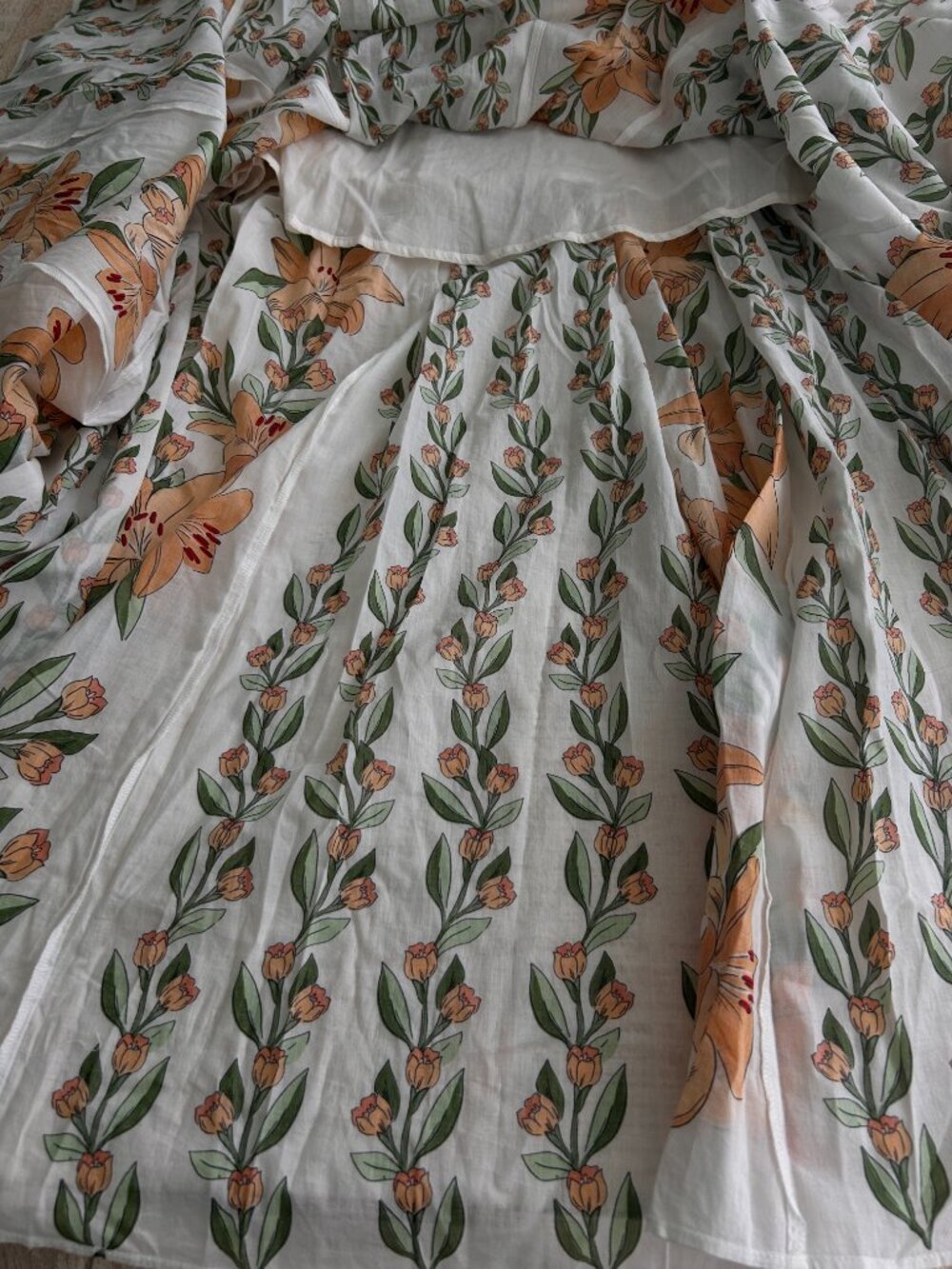 Farm Rio Tropical Lightness White/Yellow Floral Maxi Dress Size Medium NWT - Picture 8 of 13